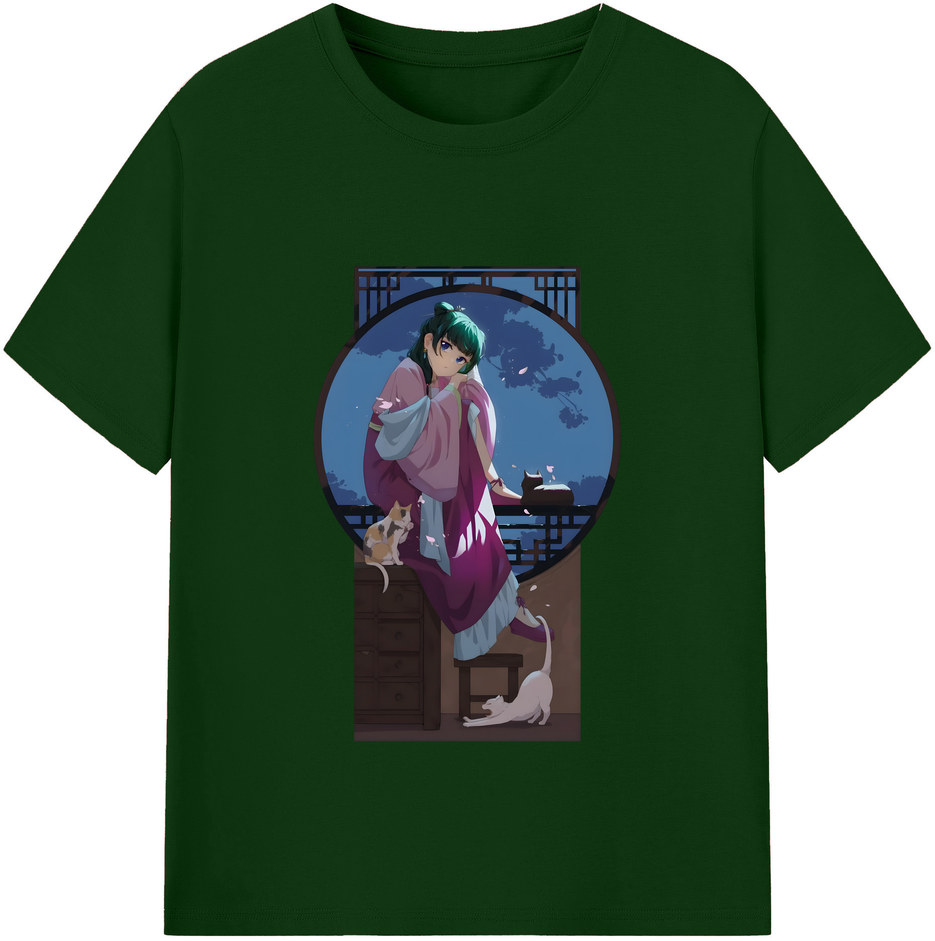 （画像用） 薬屋のひとりごと The Apothecary Diaries 綿100％半袖Tシャツ（フロントプリント）